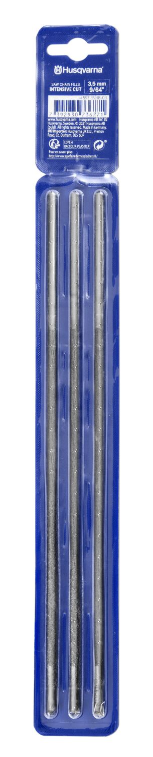 CN-255103 Set de 3 Limas para Afilar Cadena de Motosierra 7/32 pulgadas (5,5 mm)